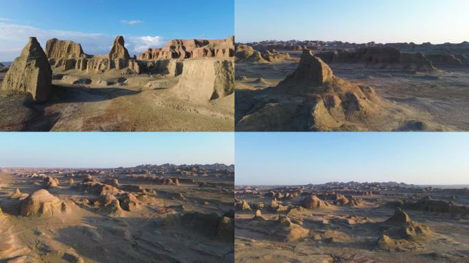 4K航拍新疆风景乌尔禾魔鬼城