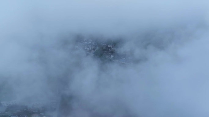 安徽黄山黟县屏山村航拍