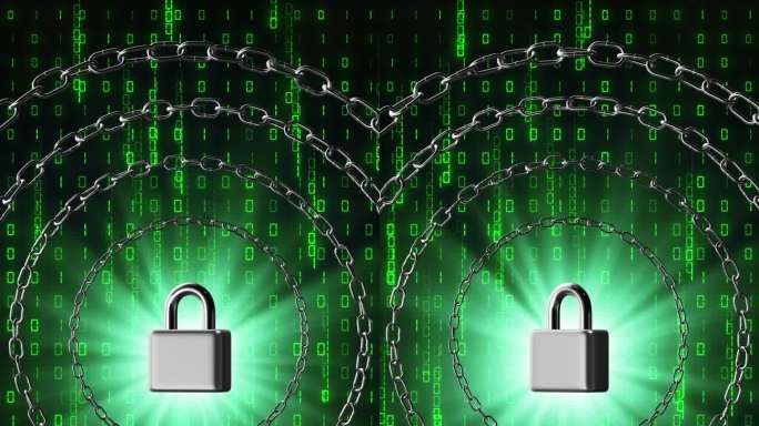 数据信息铁链安全锁（竖版）（九）