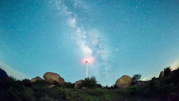 银河星空延时