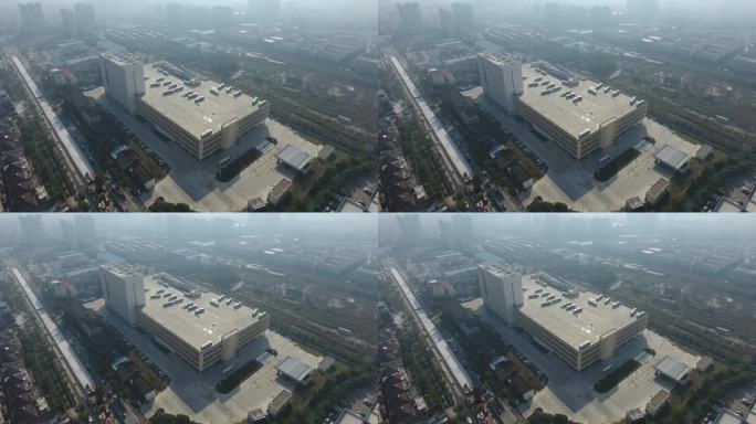 上海交通投资集团真南路停车场公交站航拍
