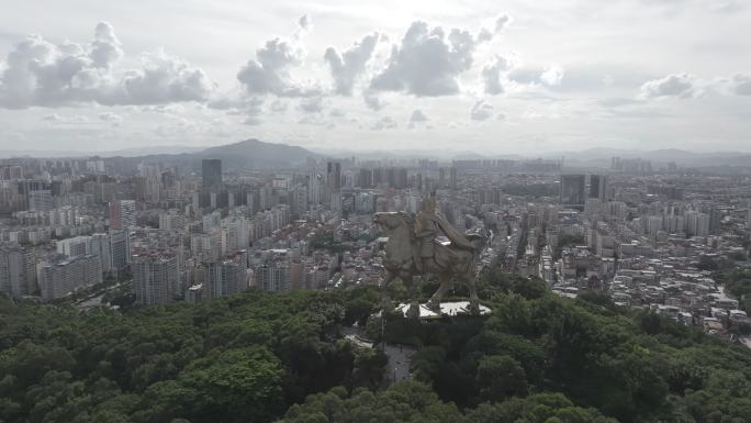 泉州大坪山郑成功雕像航拍（未调色）