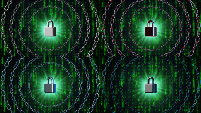 4组数据铁链安全锁背景