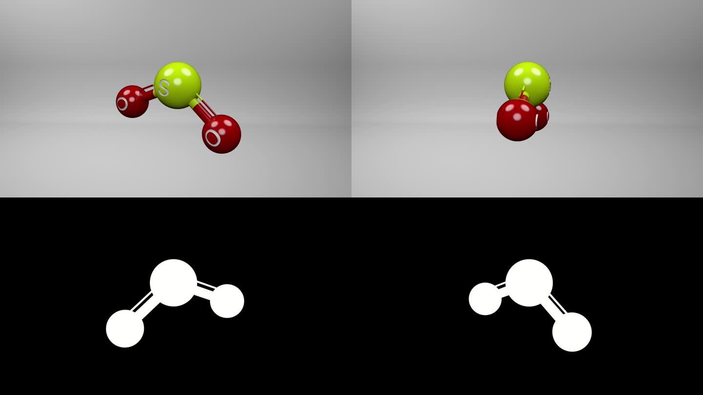 二氧化硫分子。