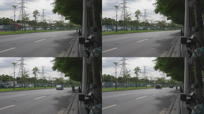 4K升格实拍，羊城广州下午马路上的车流。