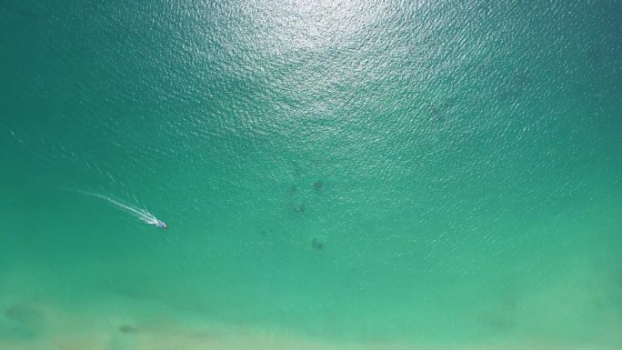 深圳西涌海滩鸟瞰图