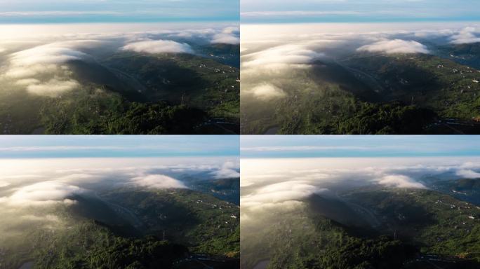 龙泉山成简快速朝霞云海