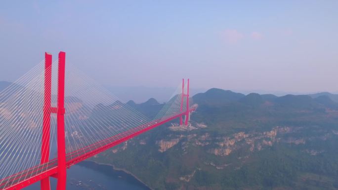 鸭池河大桥航拍视频