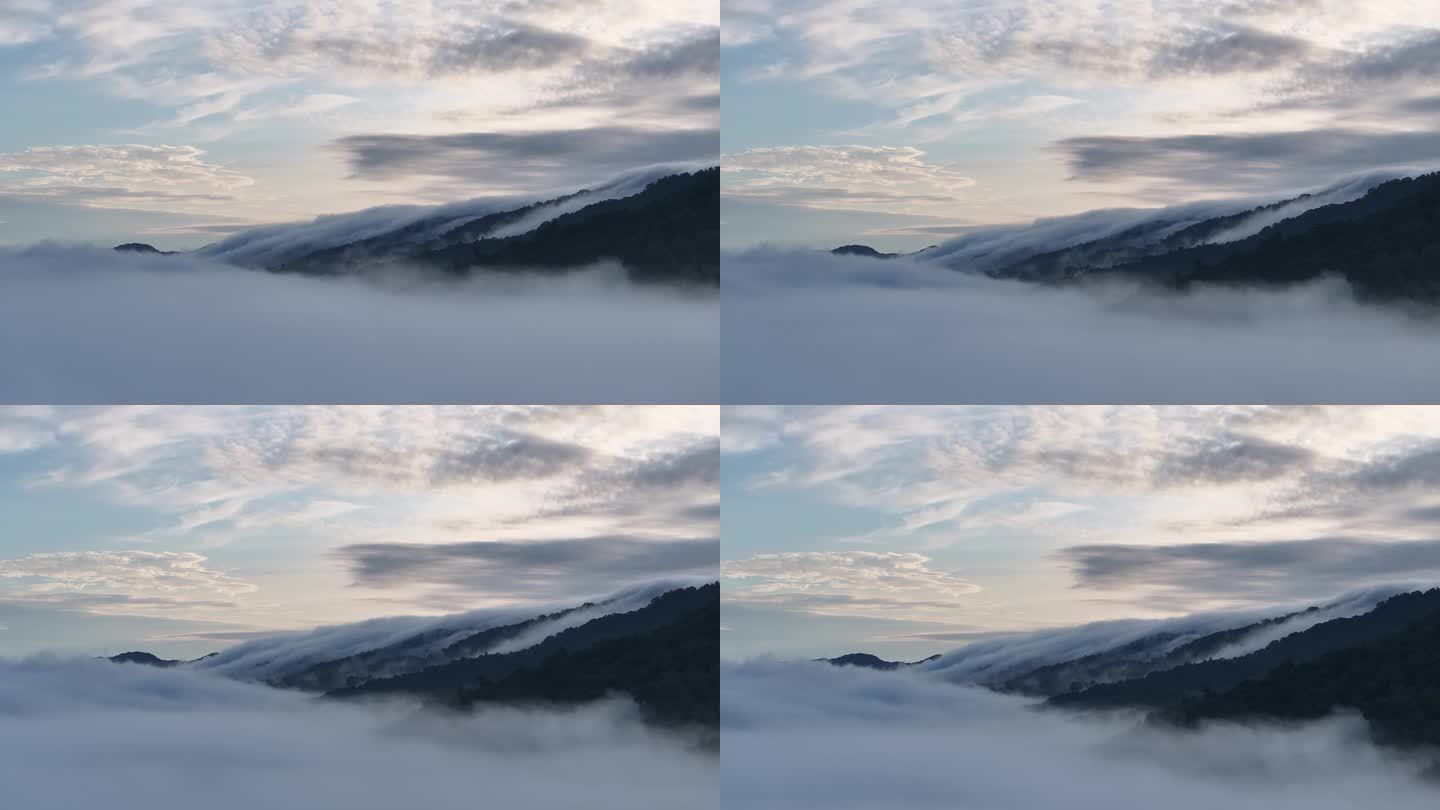 云海中的山脉