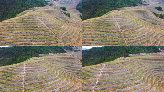 高山大地，山坡上的土地，台地