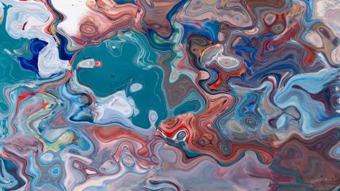 抽象运动流体。抽象混色液体背景。