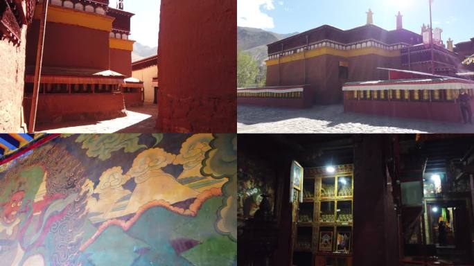 西藏 阿里 普兰 藏传佛教柯迦寺内部壁画