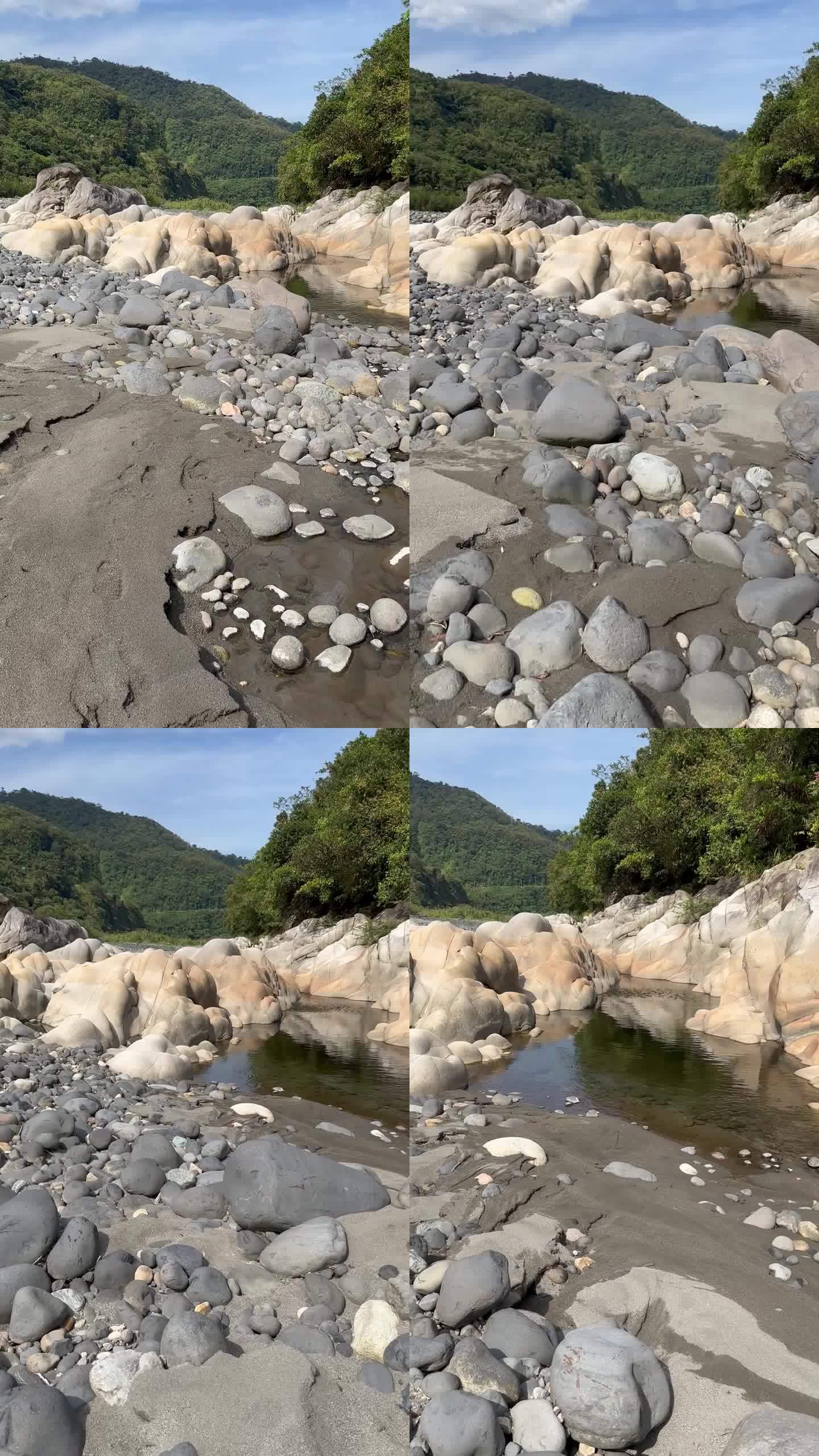 美丽的河流，奇特的岩石和干净的水。