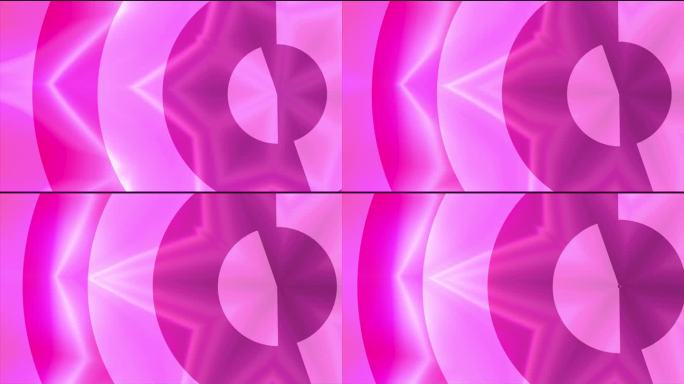 粉红色的抽象背景与一些软高光和折叠在一个圆圈的形状。