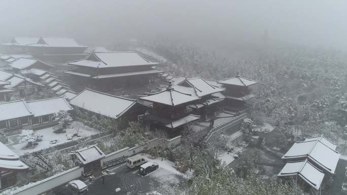 牛首山雪景