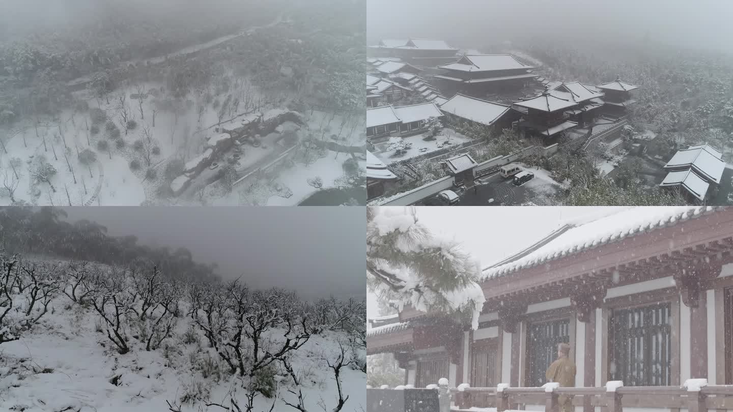 牛首山雪景