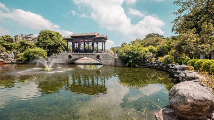 佛山禅城梁园景区延时