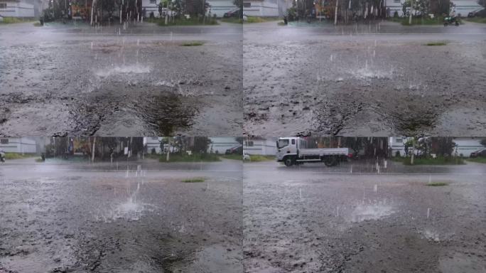 夏季暴雨 大雨 瓢泼大雨