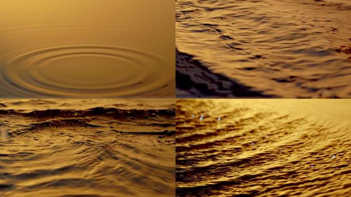金色液体流动金色液体