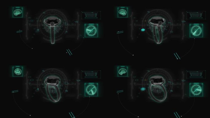 钻戒HUD科技界面展示素材