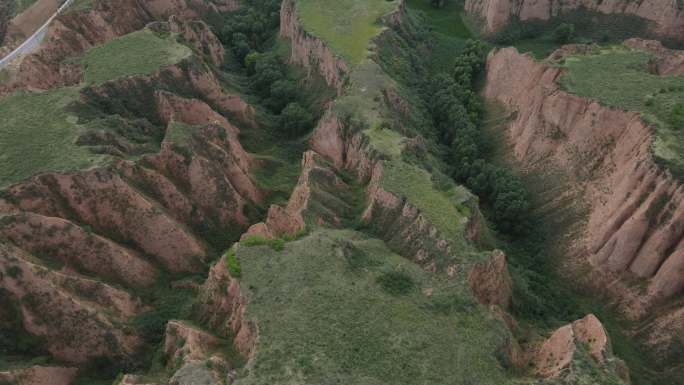 榆林麻黄梁黄土地质公园陕北地貌沟壑50