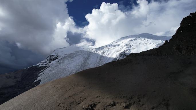 西藏冰川航拍