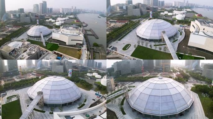 4k原素材-上海西岸穹顶艺术中心