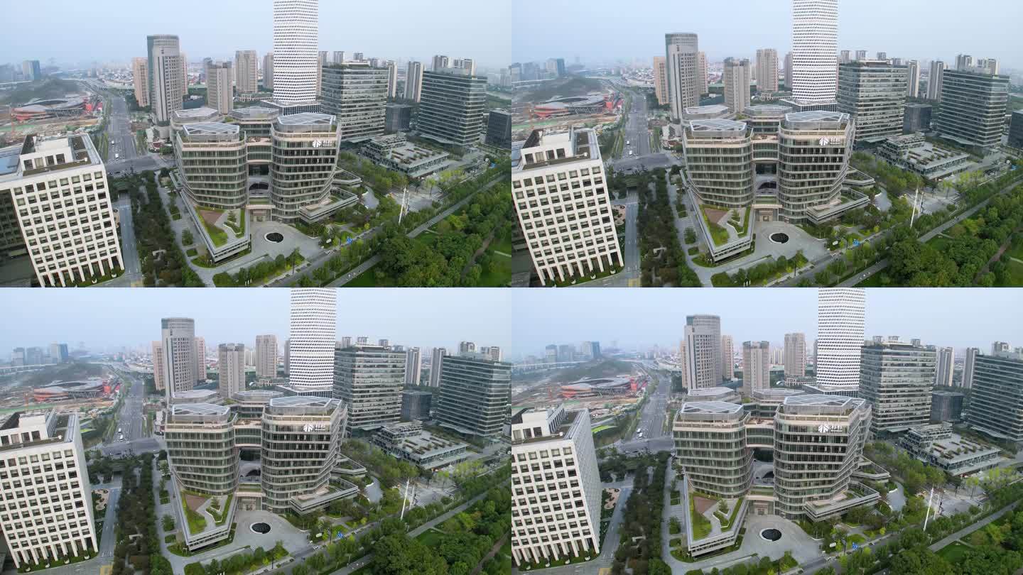 4k原素材-上海君康金融广场