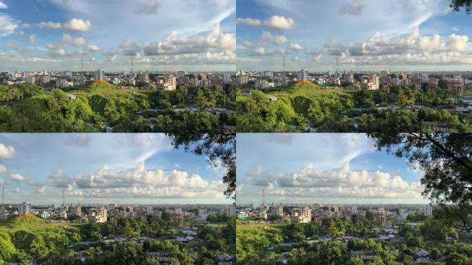 吉大港的城市大范围摄影视频素材4K分辨率