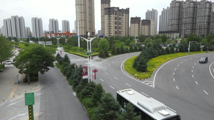 陕西榆林城市设施加湿路灯