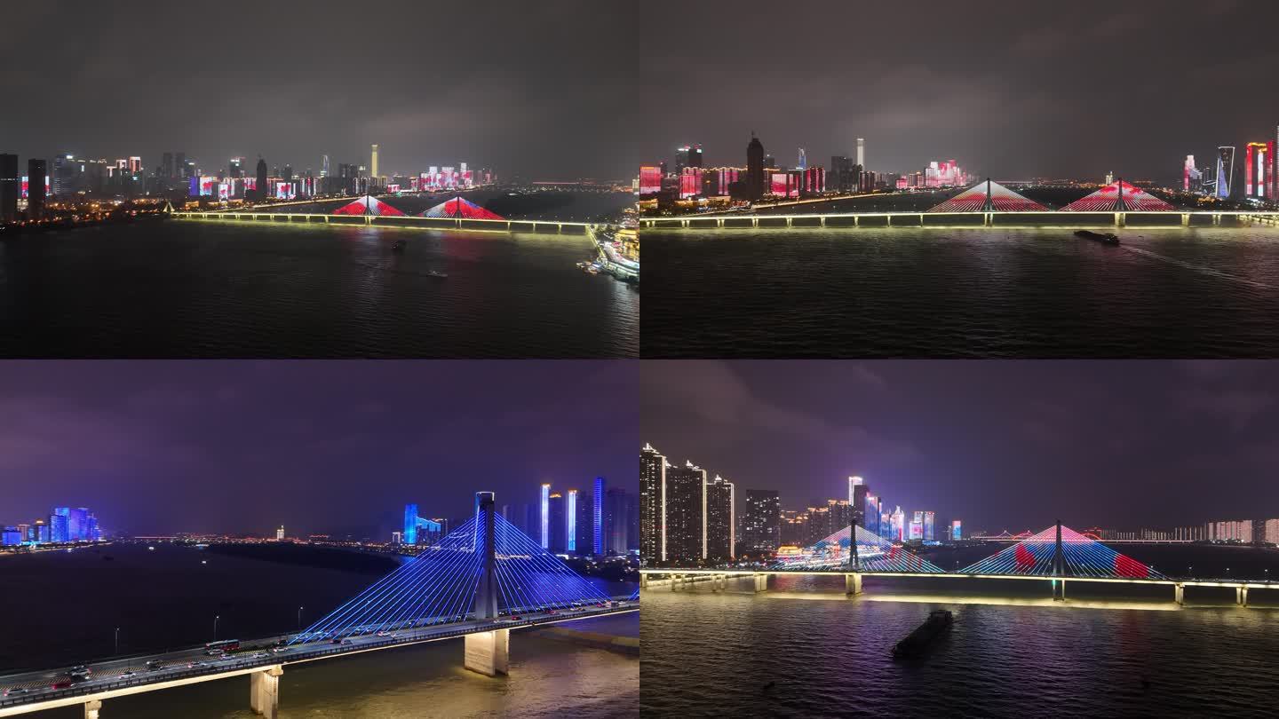 长沙大桥夜景