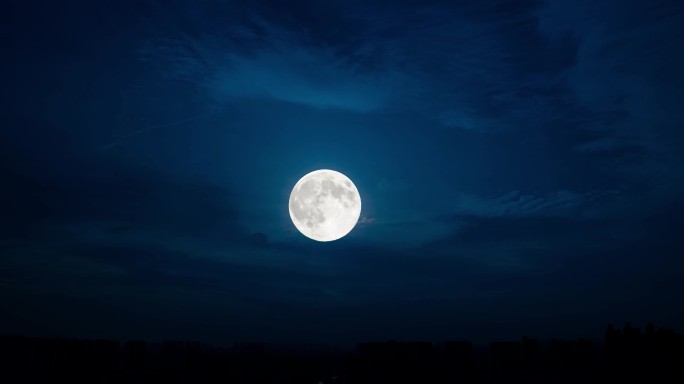夜晚景色 月亮