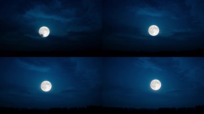 夜晚景色 月亮