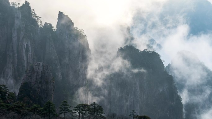 黄山西海峡谷云海延时