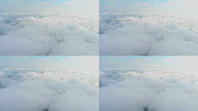 穿云云上俯瞰云朵云海云端6K视频00
