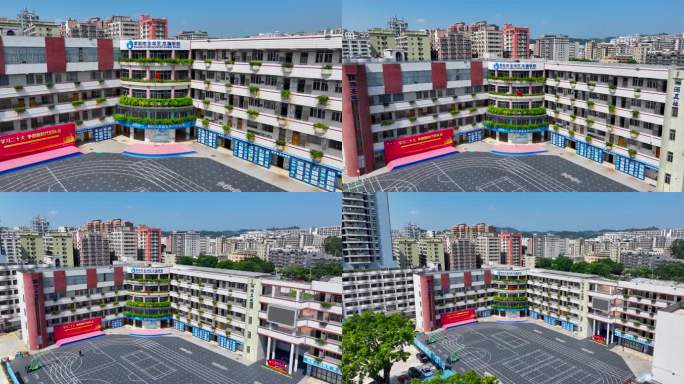 4K航拍深圳龙华福城龙澜学校12
