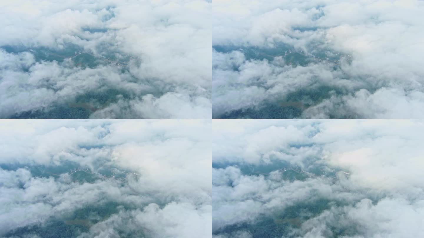 穿云云上俯瞰云朵云海云端6K视频09