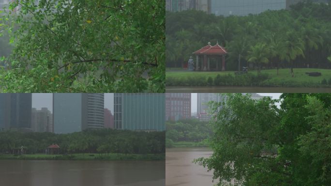 城市雨景-慢镜头