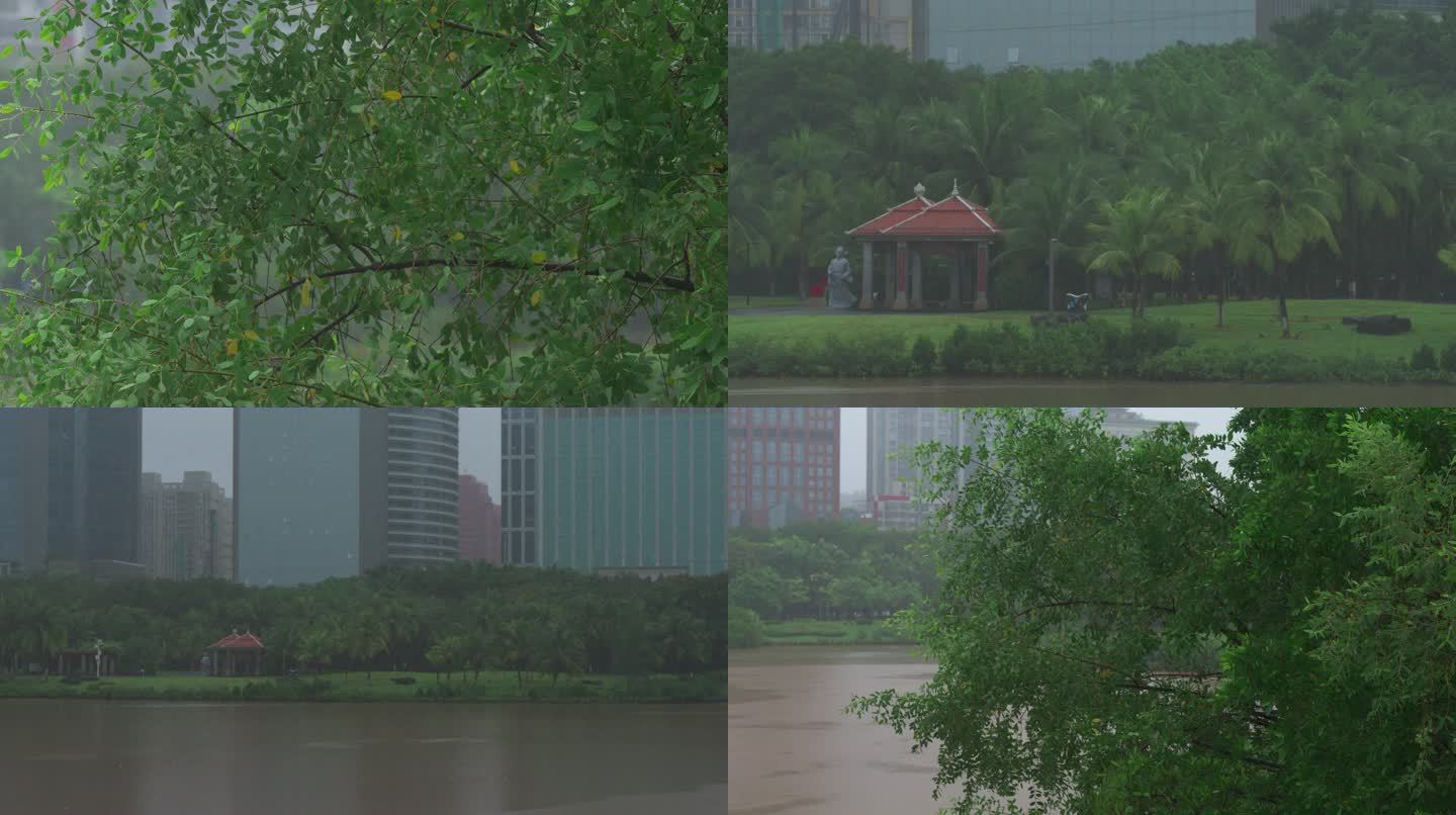 城市雨景-慢镜头