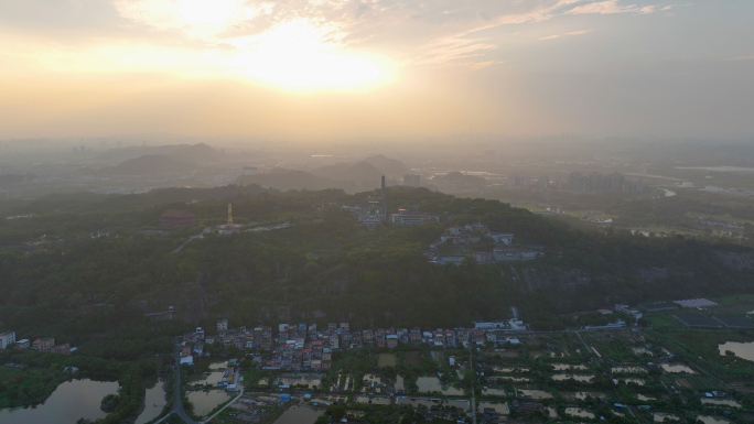 莲花山海鸥大桥航拍延时