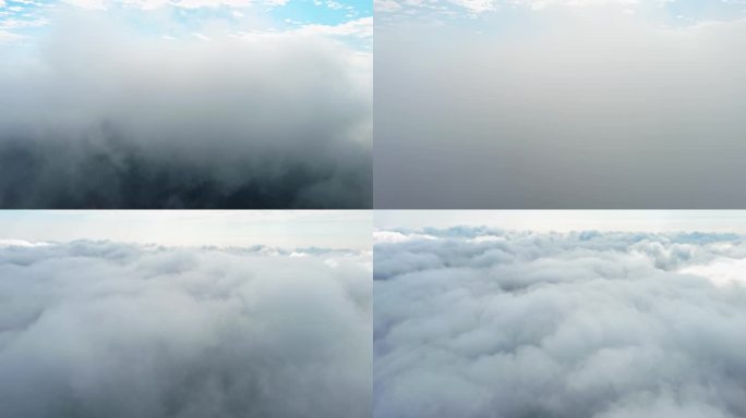 穿云云上俯瞰云朵云海云端6K视频03