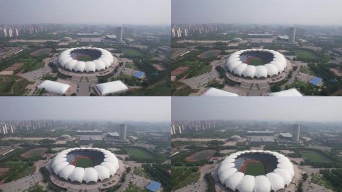 河北沧州体育中心体育馆航拍