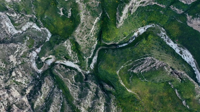 大同广灵黄龙峪峡谷风光航拍