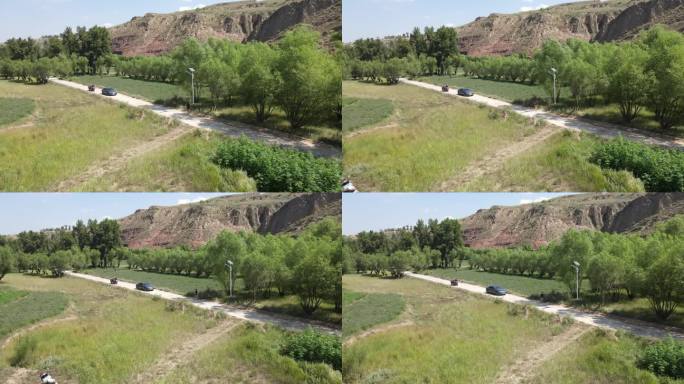 陕西陕北黄土高原地貌环境风力发电41