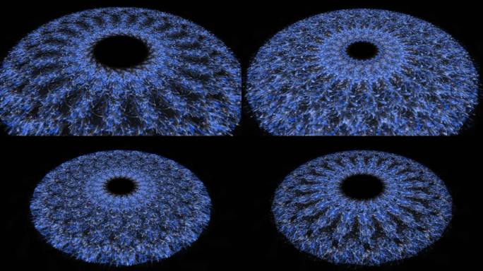 太阳粒子黄金眼数字艺术背景蓝色
