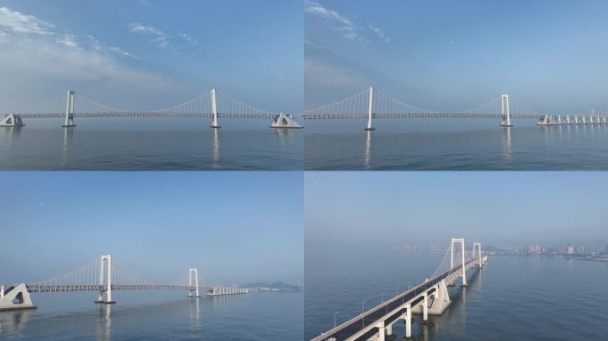 大连星海湾大桥 航拍 跨海大桥