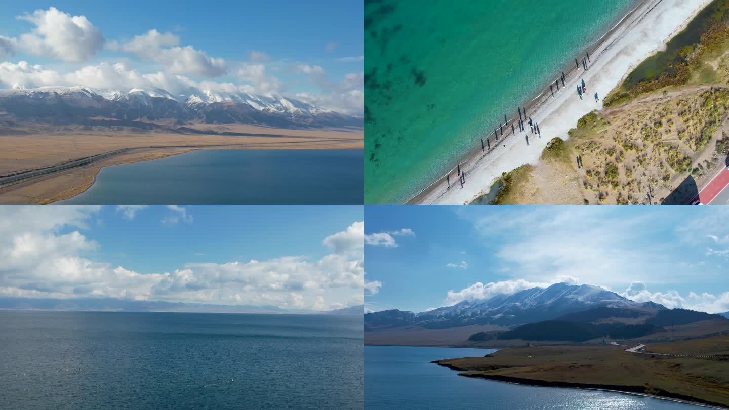 航拍新疆赛里木湖（2）
