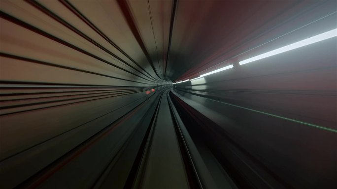 隧道穿梭 时空穿越 轨道交通