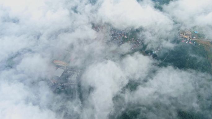 穿云云上俯瞰云朵云海云端6K视频32