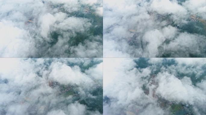 穿云云上俯瞰云朵云海云端6K视频32